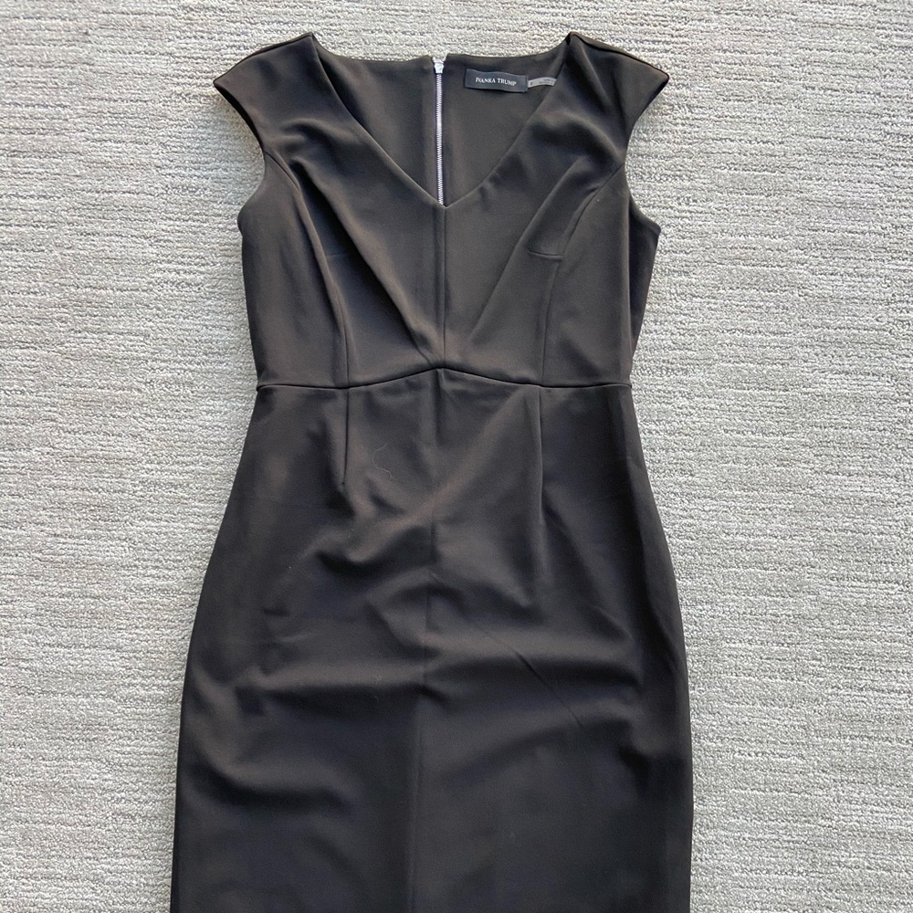 Ivanka Trump black cap sleeve dress